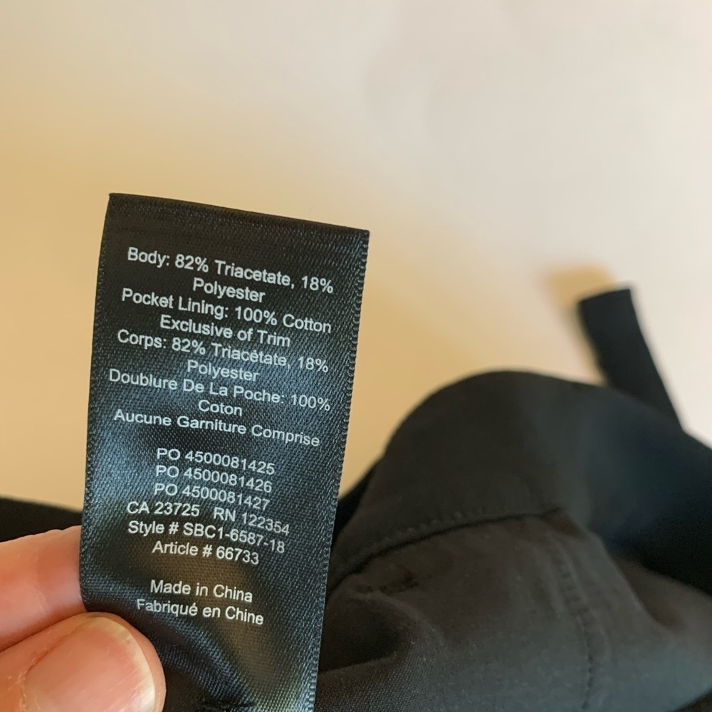 Aritzia Babaton Black  Lambros Pants. Size 6 business casual - Picture 7 of 12